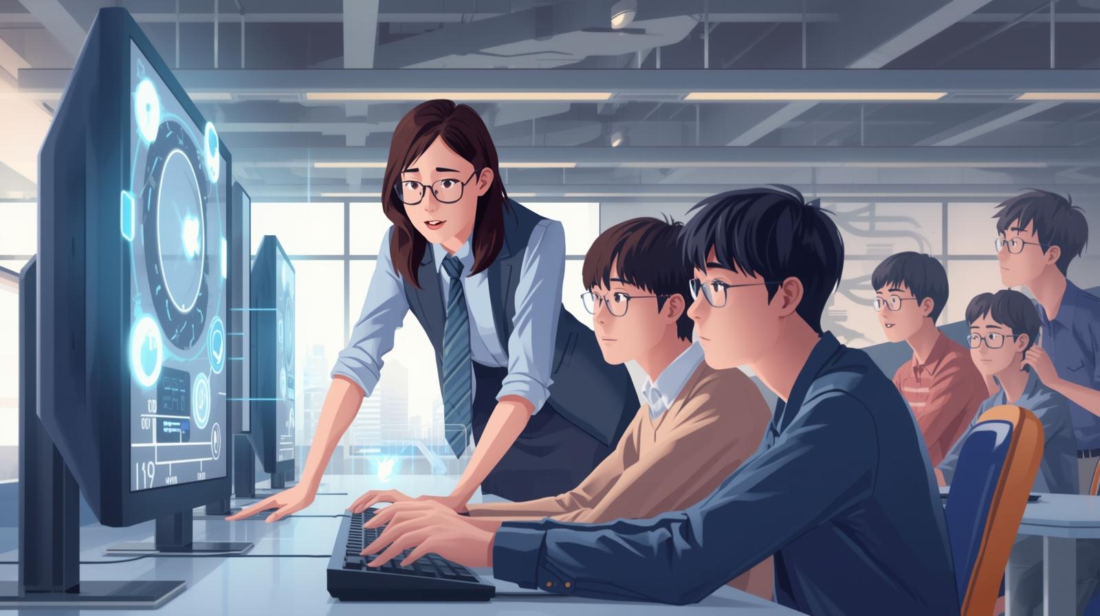 Arti Awasthi mentoring students